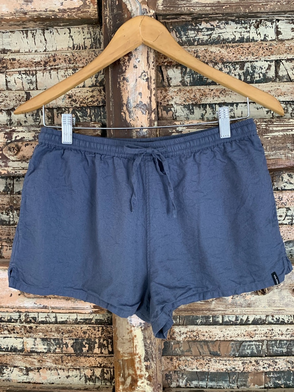 Volcom Blue Drawstring True to This Lounge Shorts, Beach, Casual, Women’s S, 4/6
